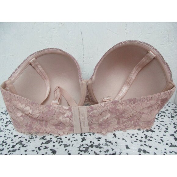 Adore Me  Women's Constanta Contour Strapless Bra Underwire Rose Smoke 32B New - Picture 2 of 4